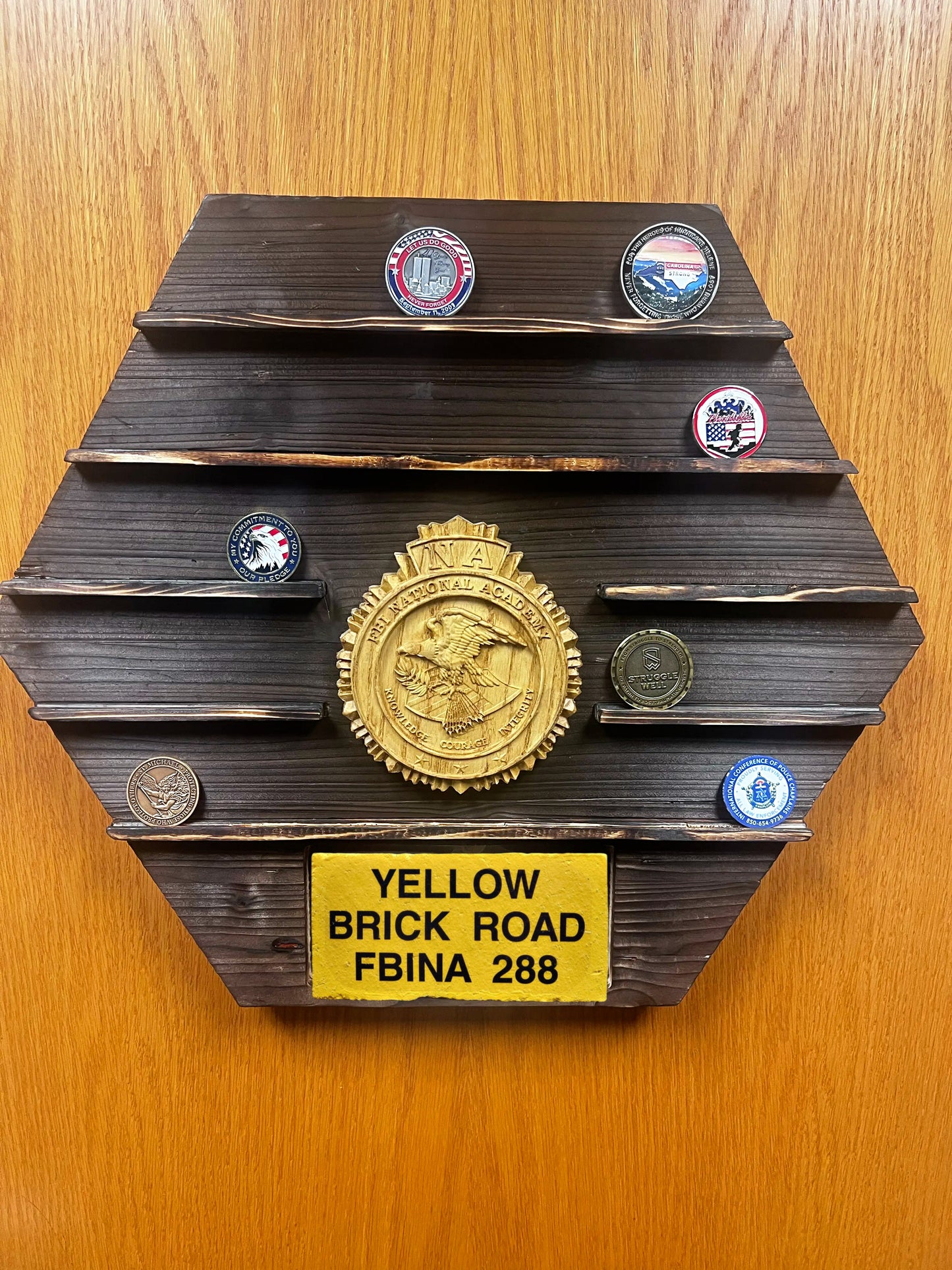 FBINA Yellow Brick Road Challenge Coin Holder