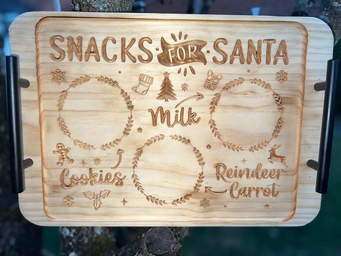 Custom Santa Snack Tray