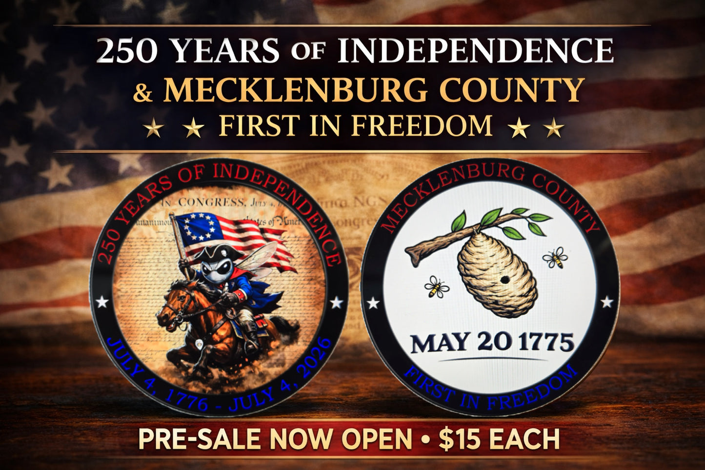 250 Years of Independence Challenge Coin *Preorder*