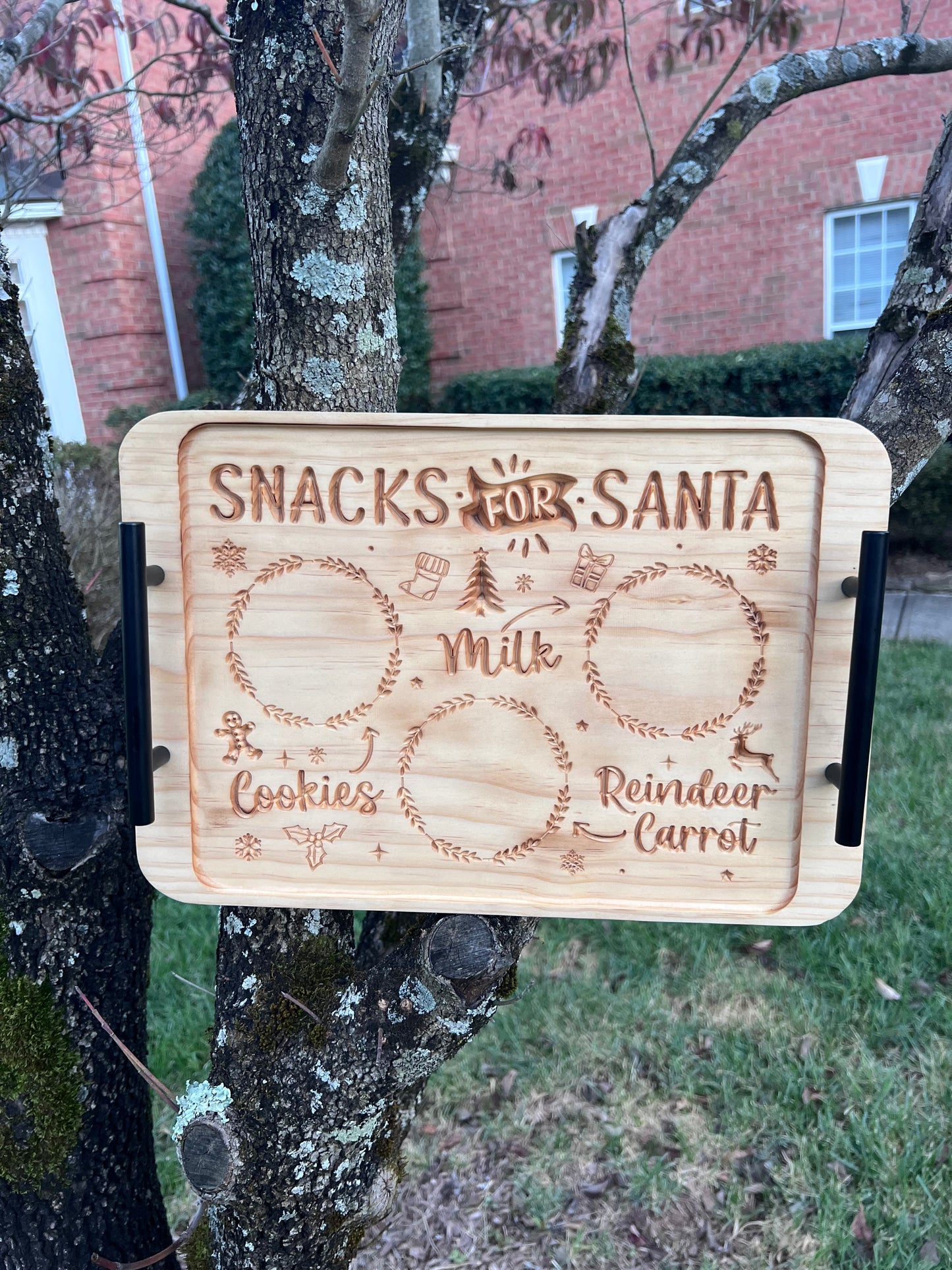 Custom Santa Snack Tray