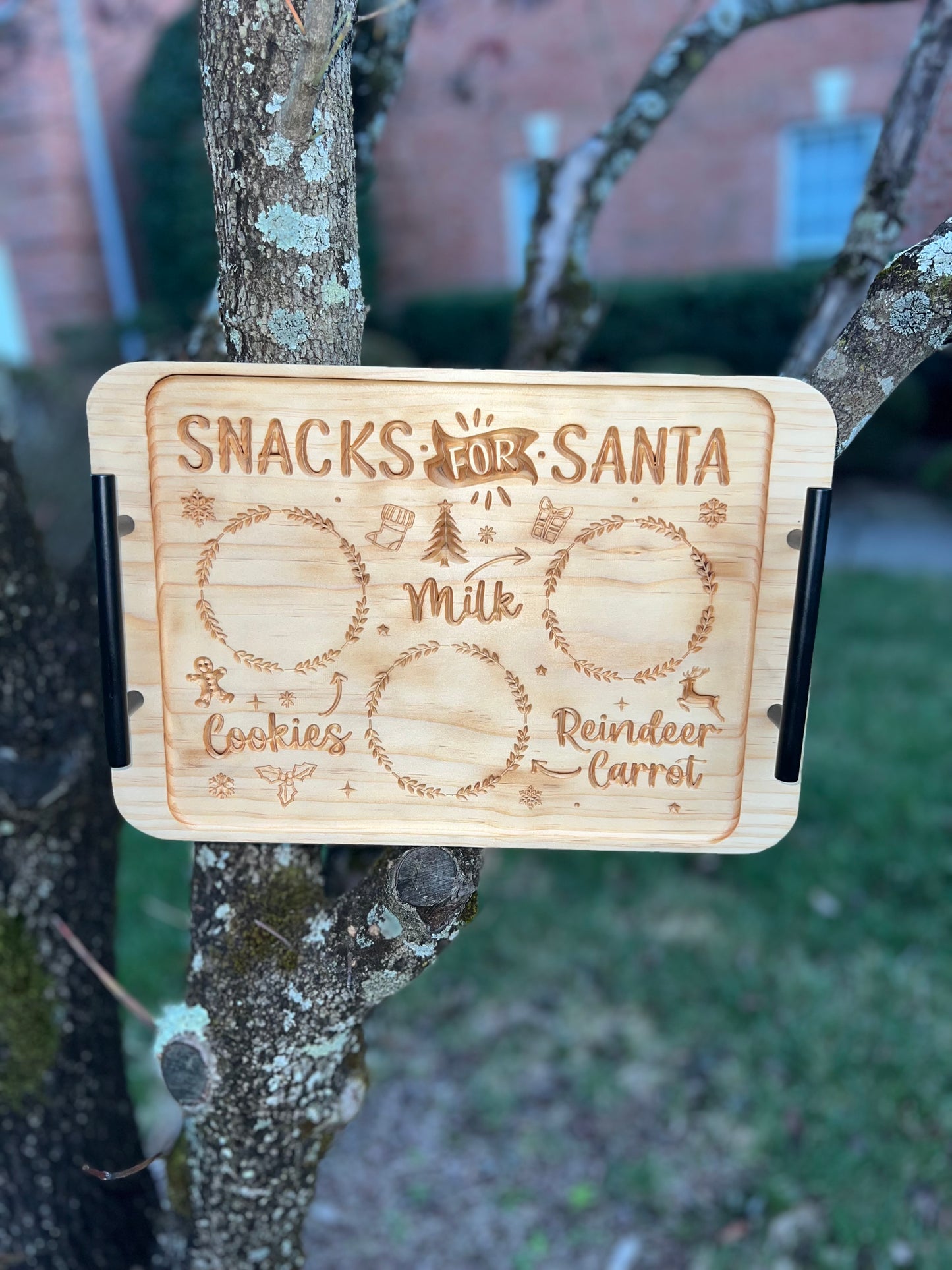 Custom Santa Snack Tray