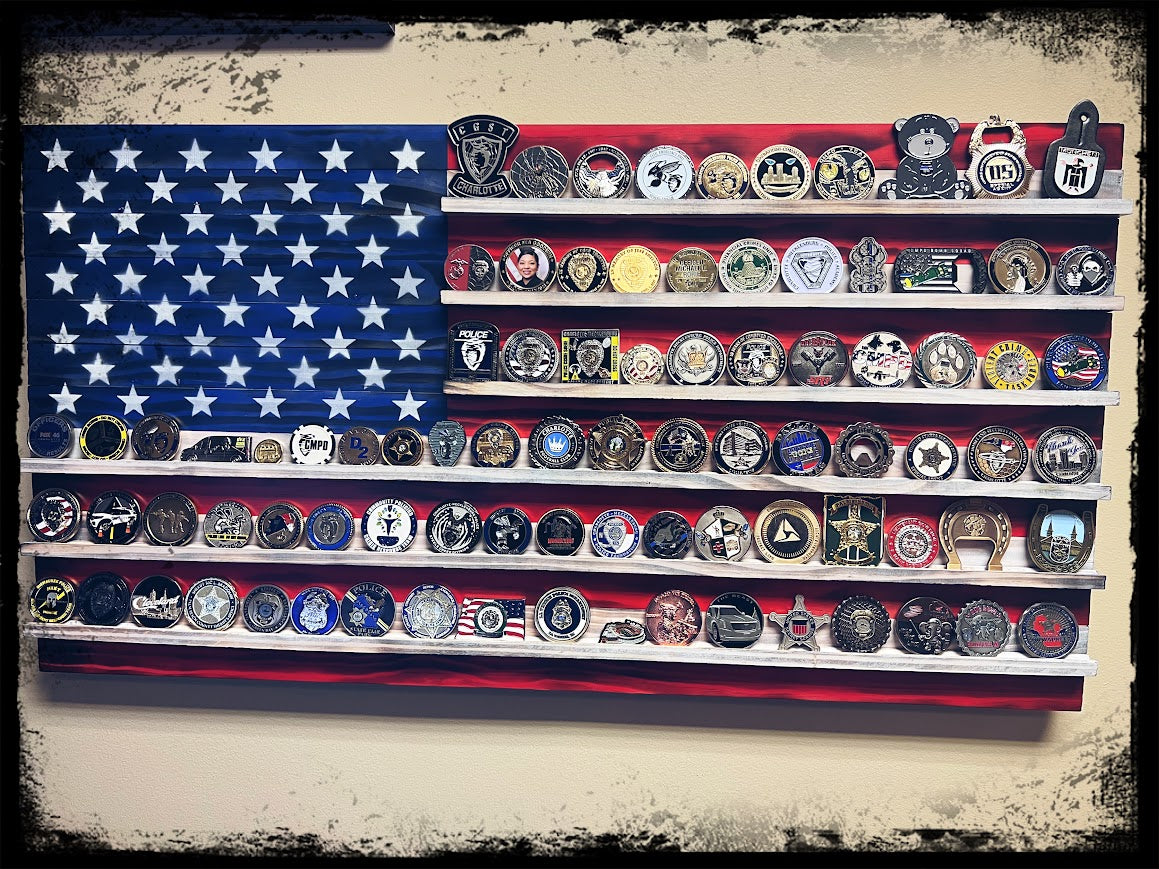 American Flag Coin holder