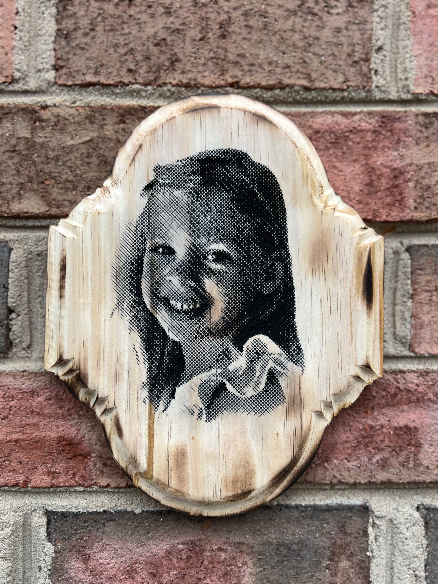 Photo Etched Wooden Plaque