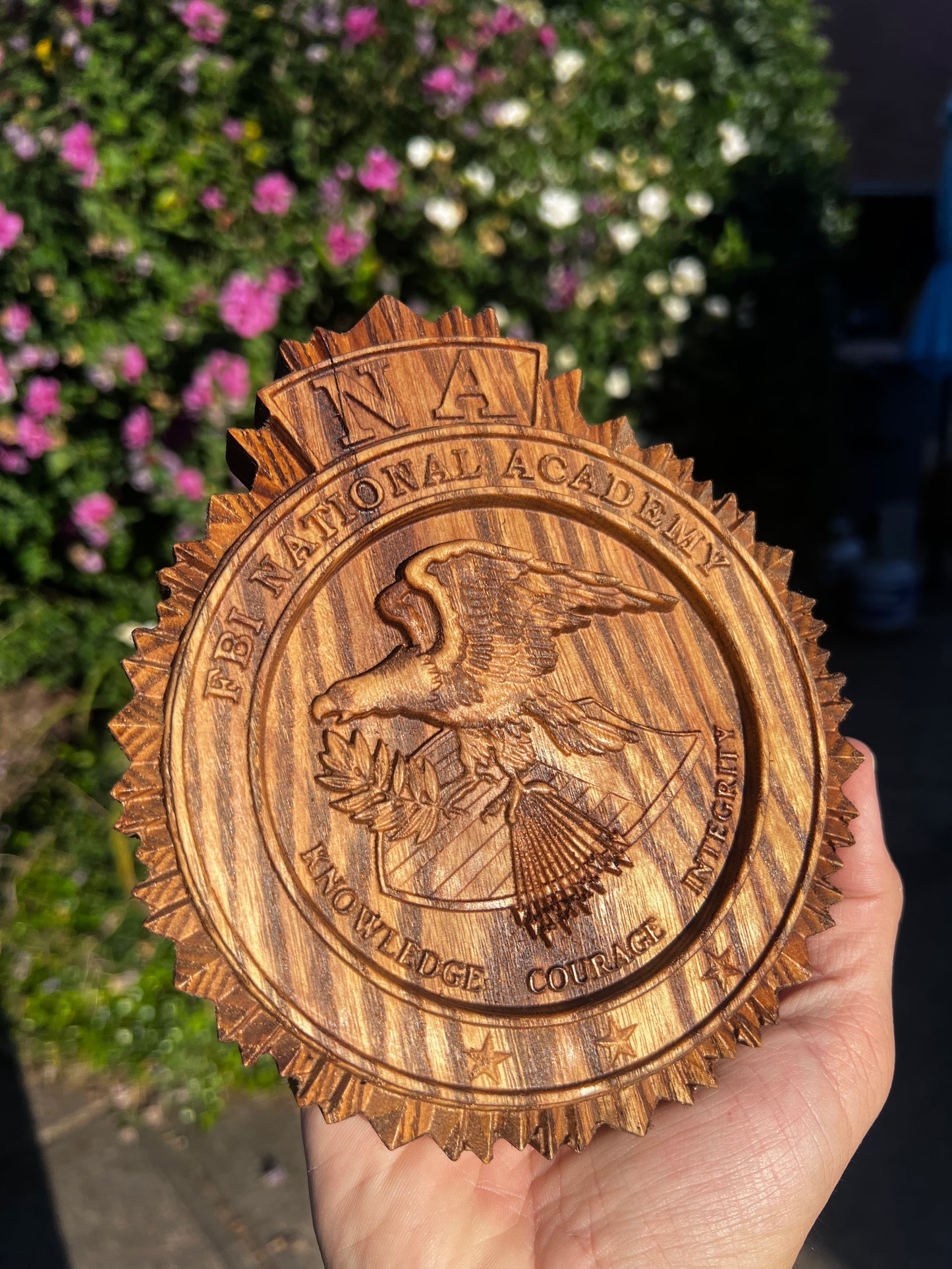 FBI National Academy Wooden Wall Plaque
