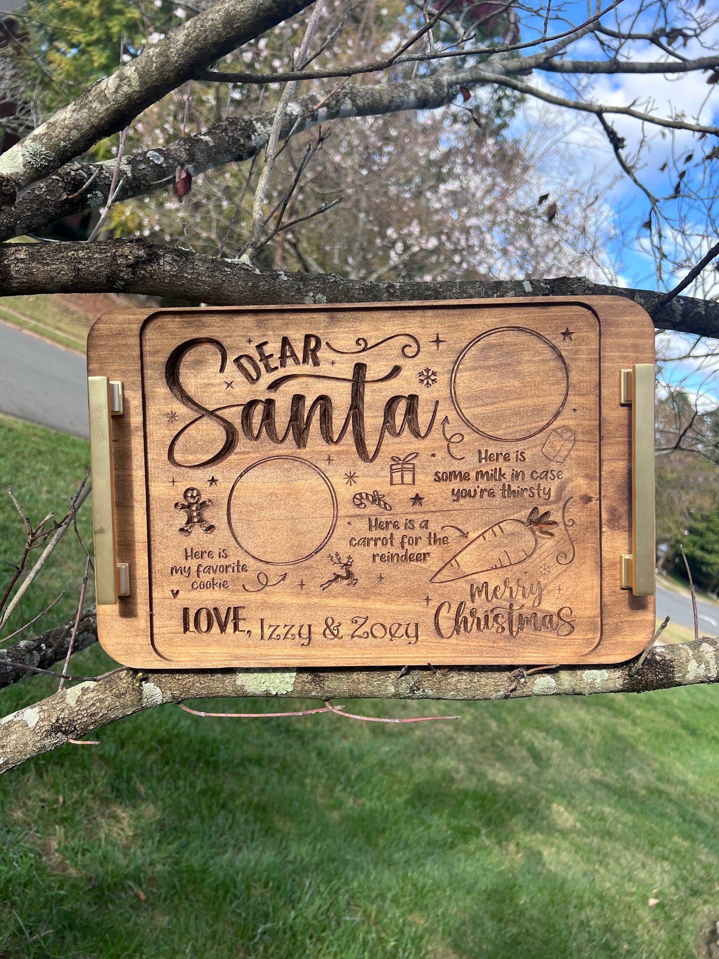 Custom Santa Snack Tray