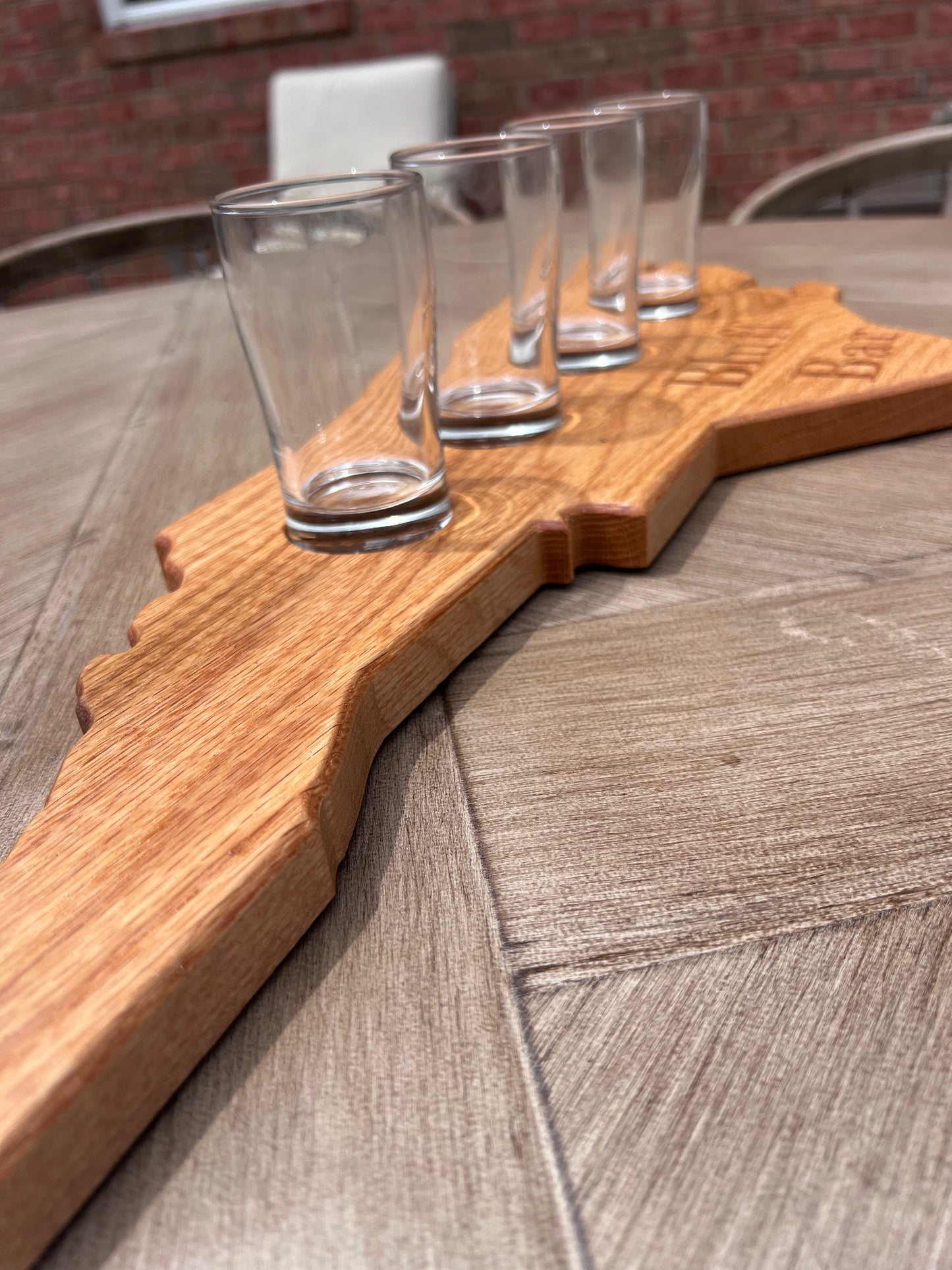 Custom NC beer flight