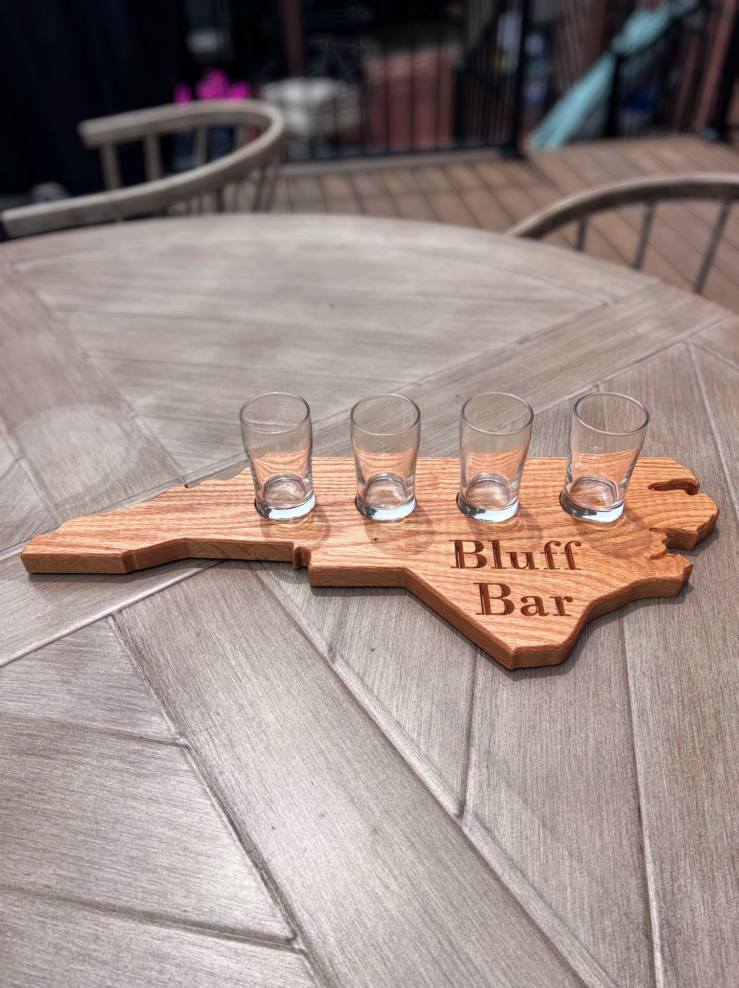 Custom NC beer flight