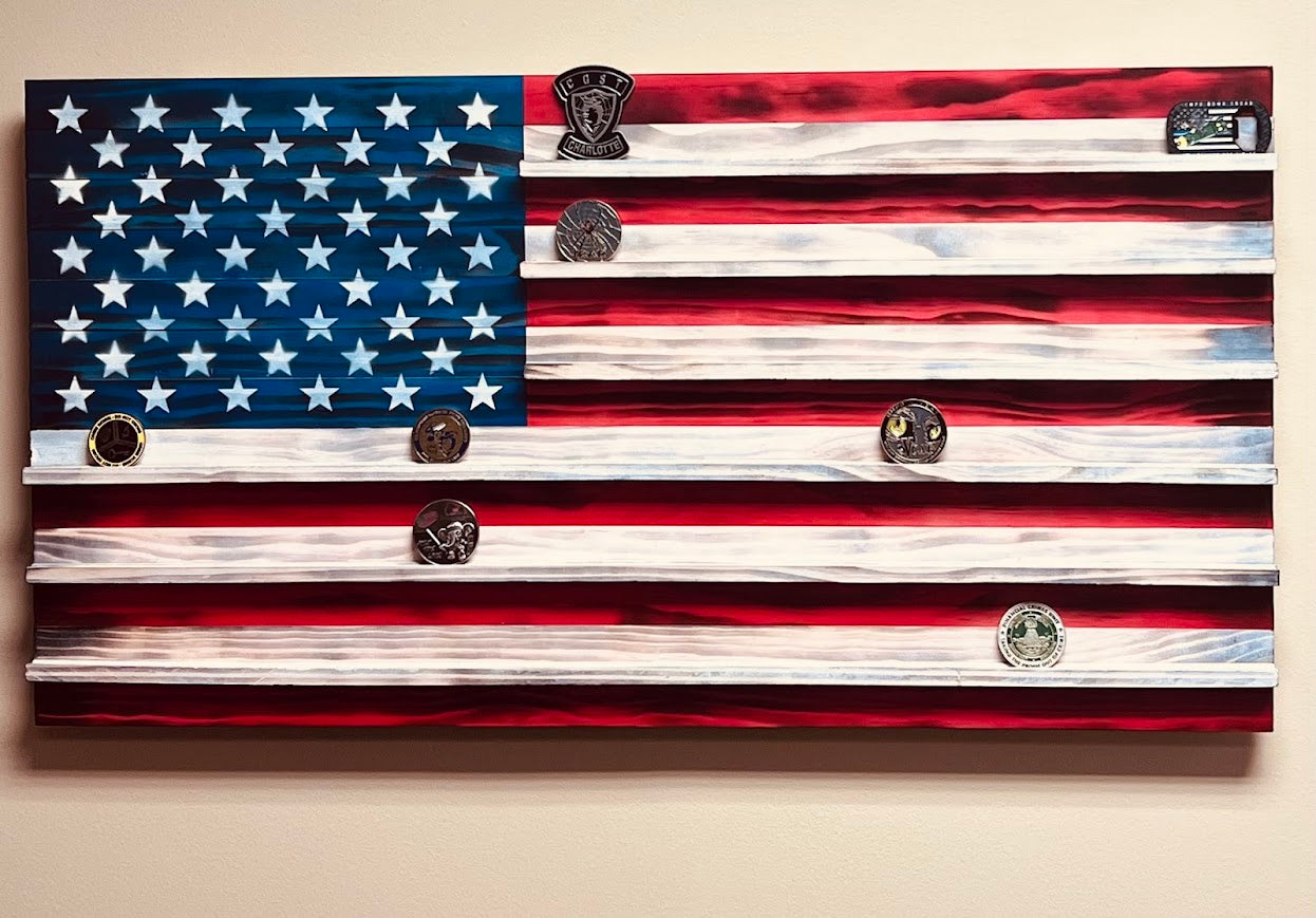 American Flag Coin holder